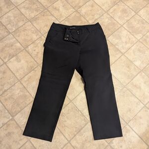 Black Men's Straight-Leg Dress Pants